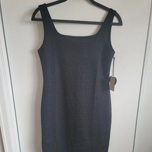 Popular Basics Black Midi Dress